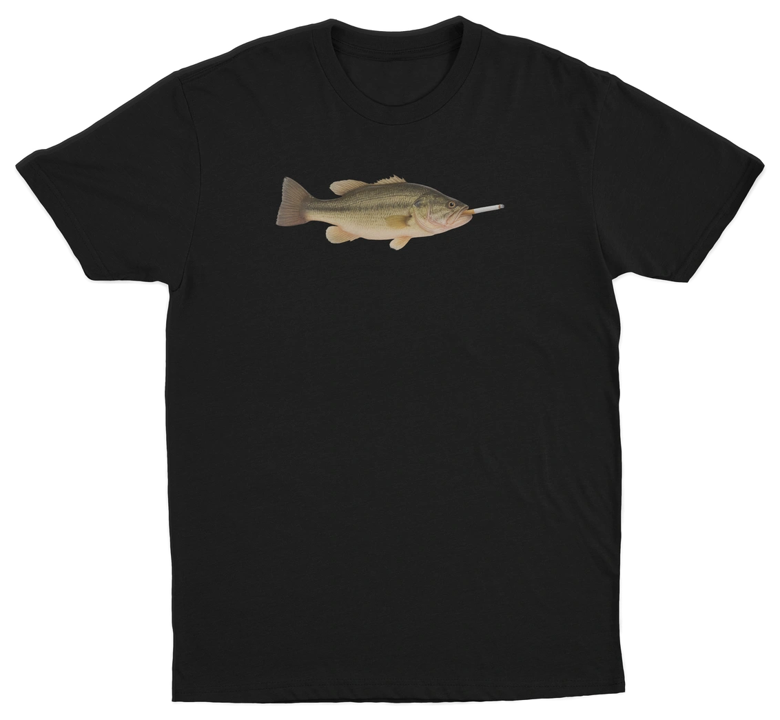 Fish Smoking Cigarette T-Shirt