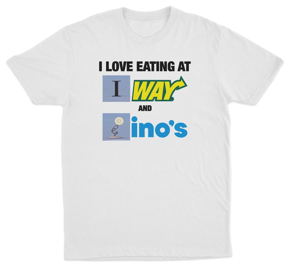 I Love Eating At Subway And Dominos T-Shirt