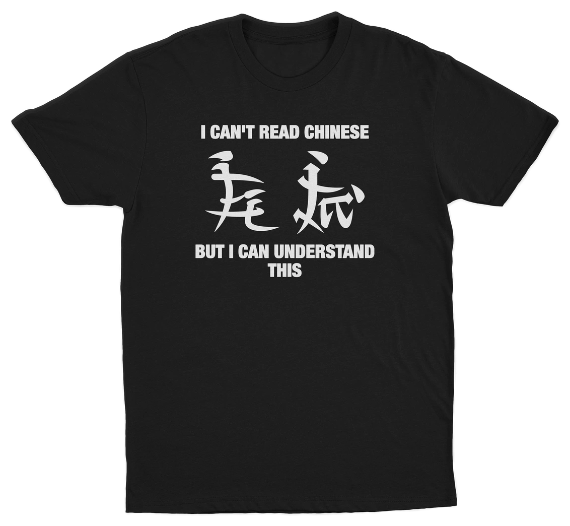 I Can't Read Chinese But I Can Understand This T-Shirt